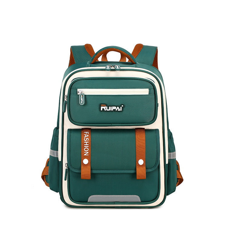 Papababy嚴選 瑞牌正品 兒童護脊書包 小學生減負防水後背包 大容量多隔層